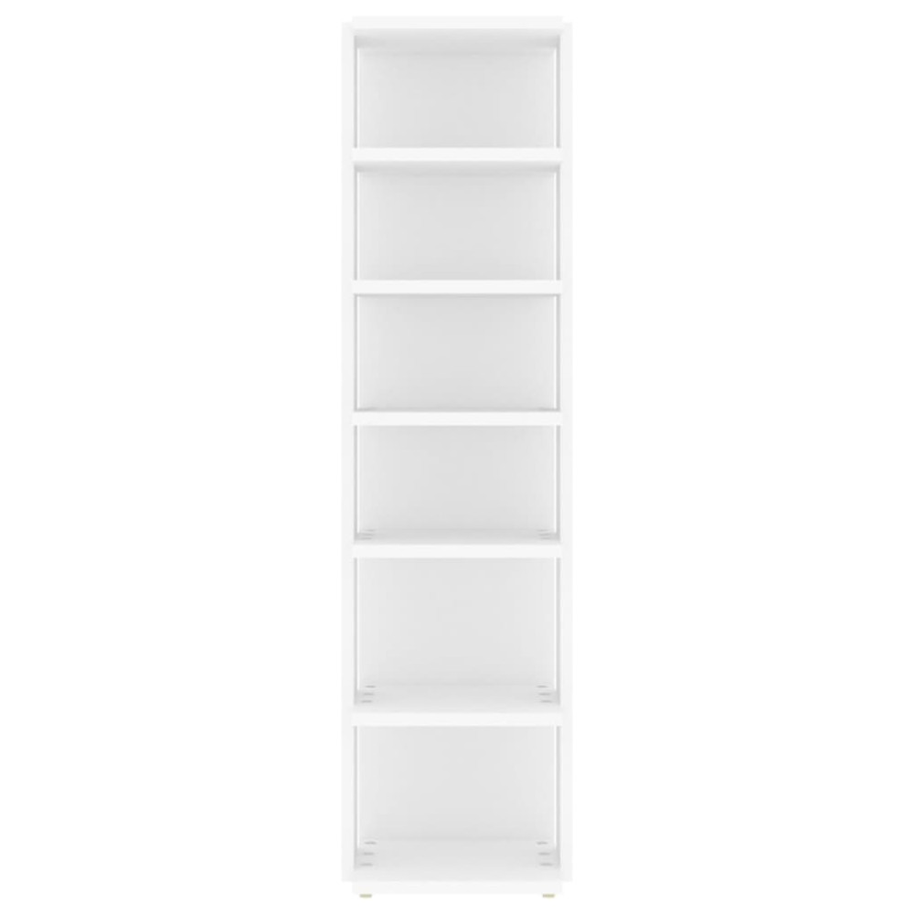 Produktbild för Skohyllor 2 st vit 27,5x27x102 cm konstruerat trä