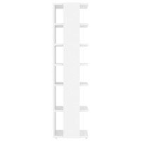 Produktbild för Skohyllor 2 st vit 27,5x27x102 cm konstruerat trä