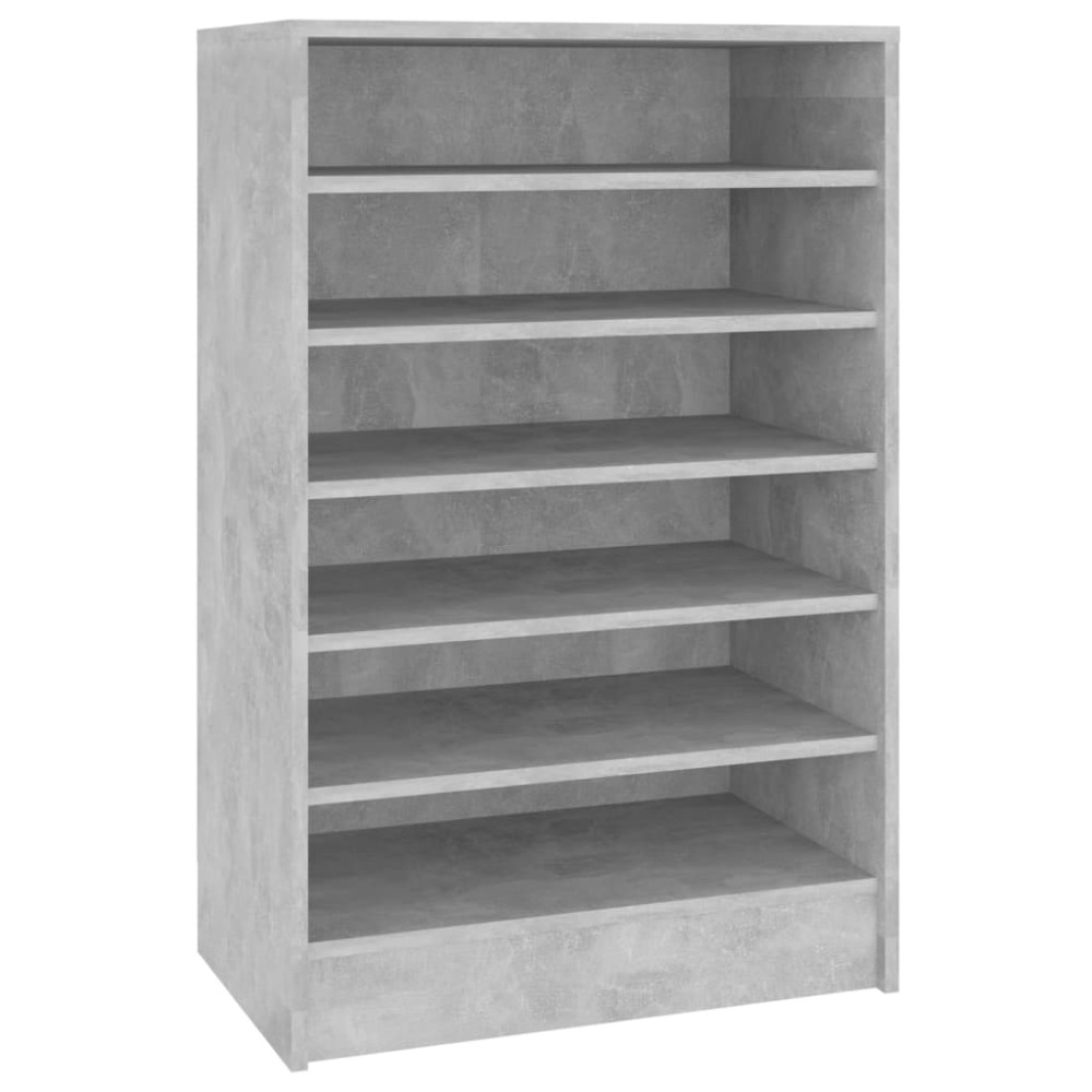 Produktbild för Skoskåp betonggrå 60x35x92 cm konstruerat trä