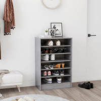 Produktbild för Skoskåp betonggrå 60x35x92 cm konstruerat trä