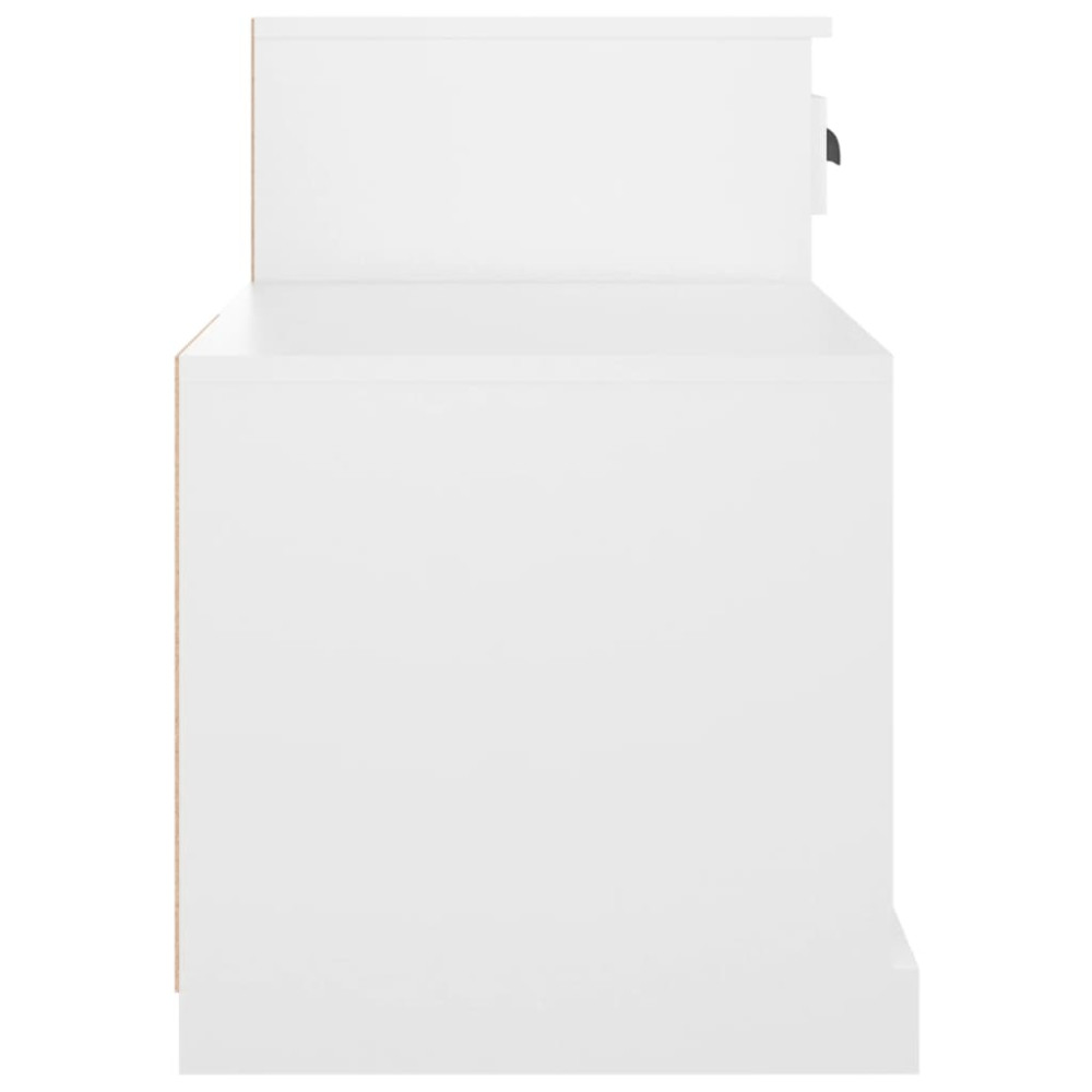 Produktbild för Skoskåp vit 100x42x60 cm konstruerat trä