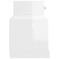 Produktbild för Skoskåp vit högglans 100x42x60 cm konstruerat trä
