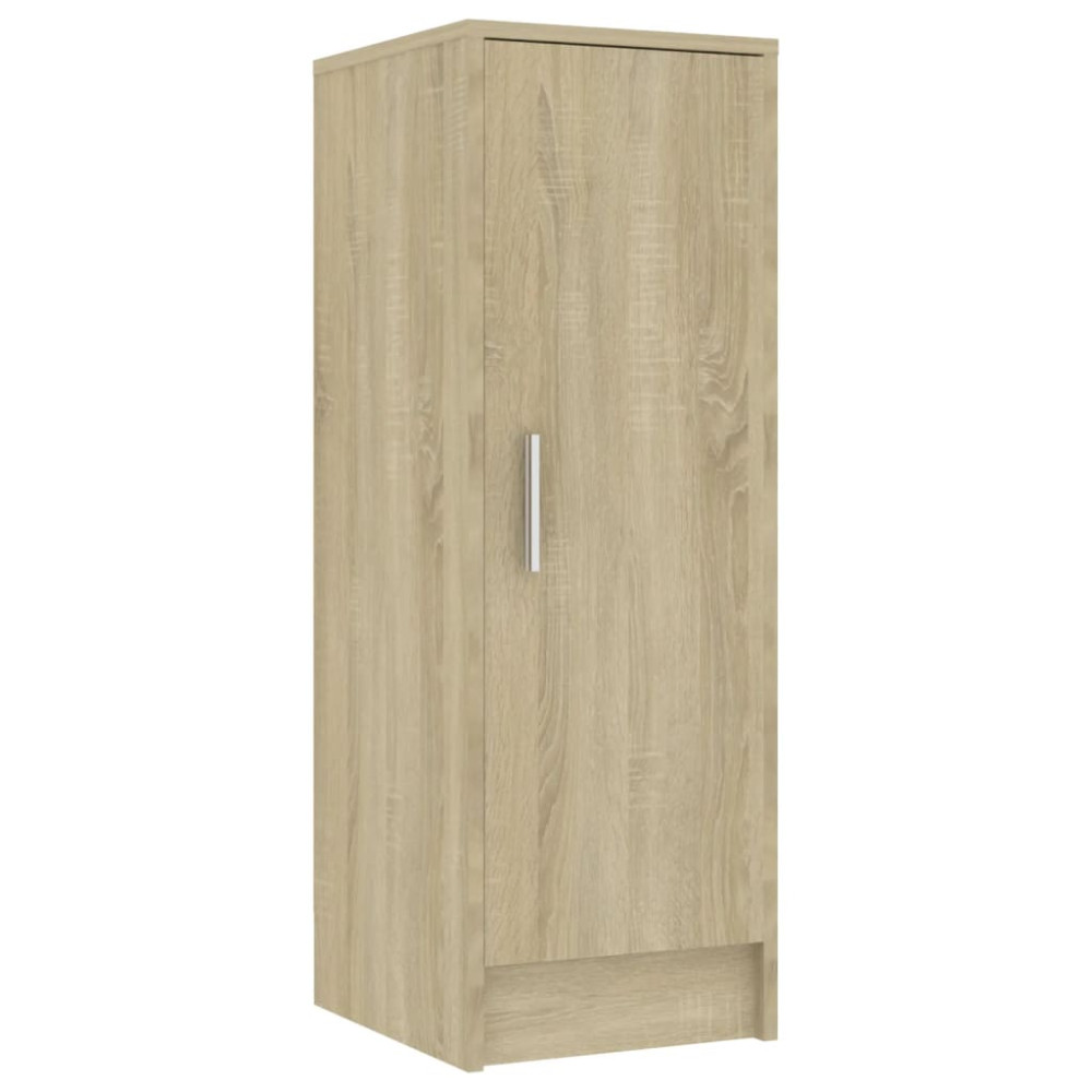 Produktbild för Skoskåp sonoma-ek 32x35x92 cm konstruerat trä