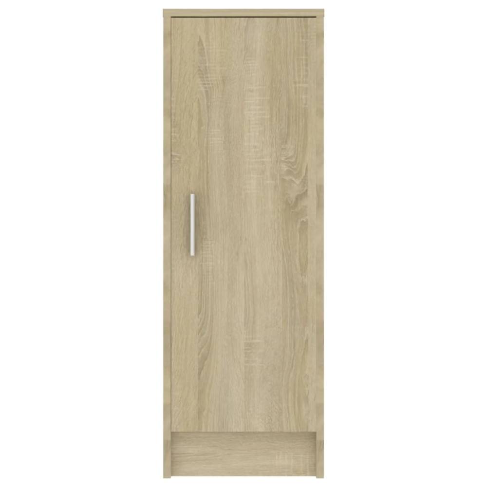 Produktbild för Skoskåp sonoma-ek 32x35x92 cm konstruerat trä