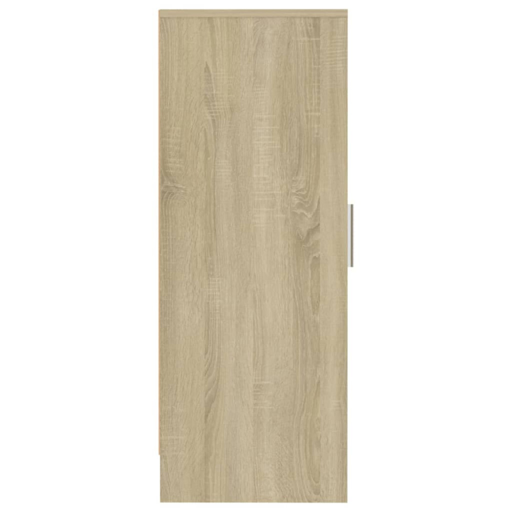 Produktbild för Skoskåp sonoma-ek 32x35x92 cm konstruerat trä