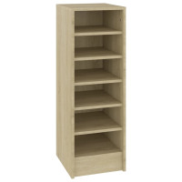 Produktbild för Skoskåp sonoma-ek 31,5x35x90 cm konstruerat trä