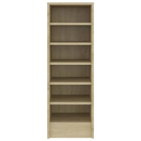 Produktbild för Skoskåp sonoma-ek 31,5x35x90 cm konstruerat trä