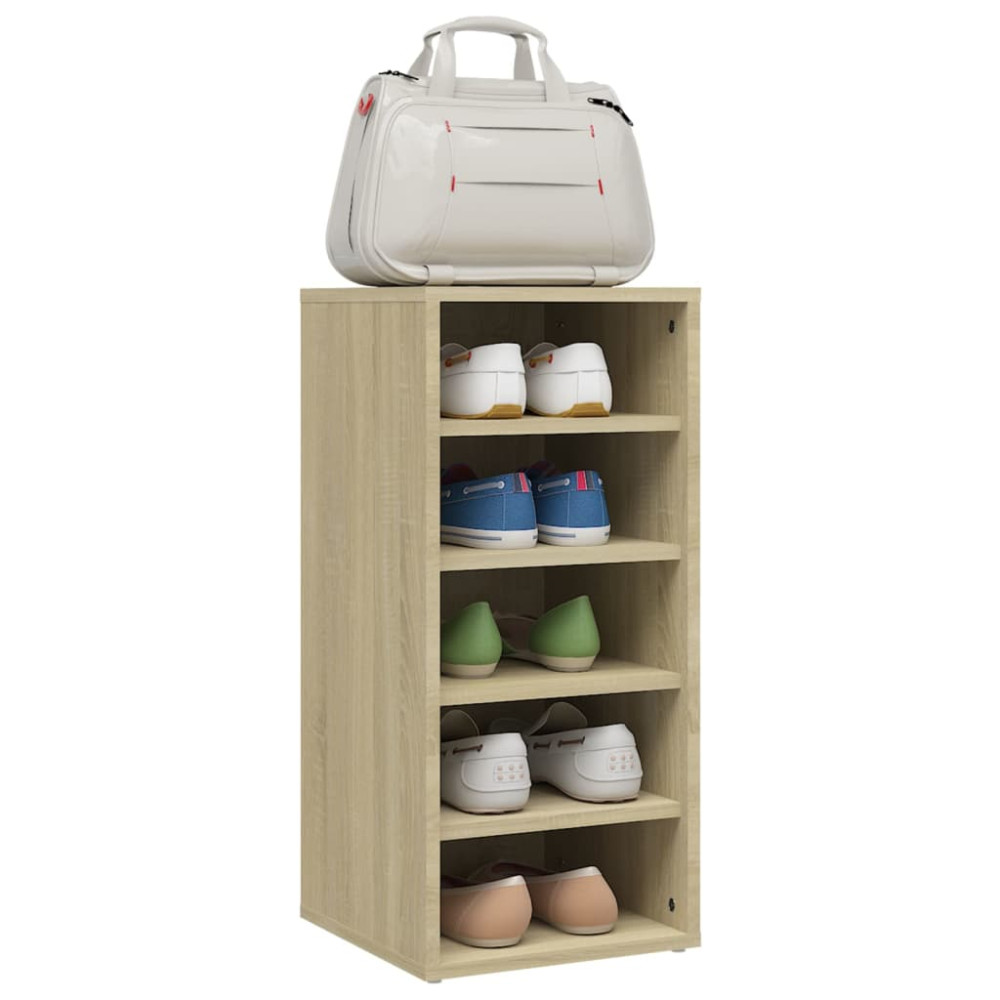 Produktbild för Skoskåp 2 st sonoma-ek 31,5x35x70 cm konstruerat trä