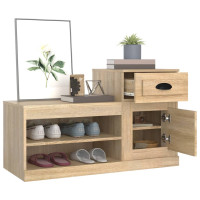 Produktbild för Skohylla sonoma-ek 100x42x60 cm konstruerat trä