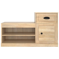 Produktbild för Skohylla sonoma-ek 100x42x60 cm konstruerat trä