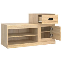 Produktbild för Skohylla sonoma-ek 100x42x60 cm konstruerat trä