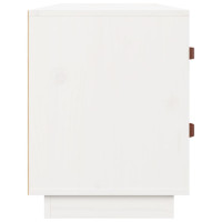 Produktbild för Skobänk vit 100x34x45 cm massiv furu