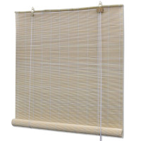 Produktbild för Rullgardin naturlig bambu 2 st 120x160 cm
