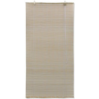 Produktbild för Rullgardin naturlig bambu 2 st 120x160 cm