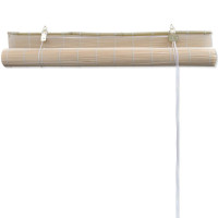 Produktbild för Rullgardin naturlig bambu 4 st 120x160 cm