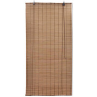 Produktbild för Rullgardin bambu 2 st 100 x 160 cm brun