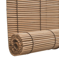 Produktbild för Rullgardin bambu 2 st 150 x 220 cm brun