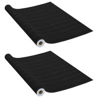 Produktbild för Dekorplast 2 st mörkt trä 500x90 cm PVC