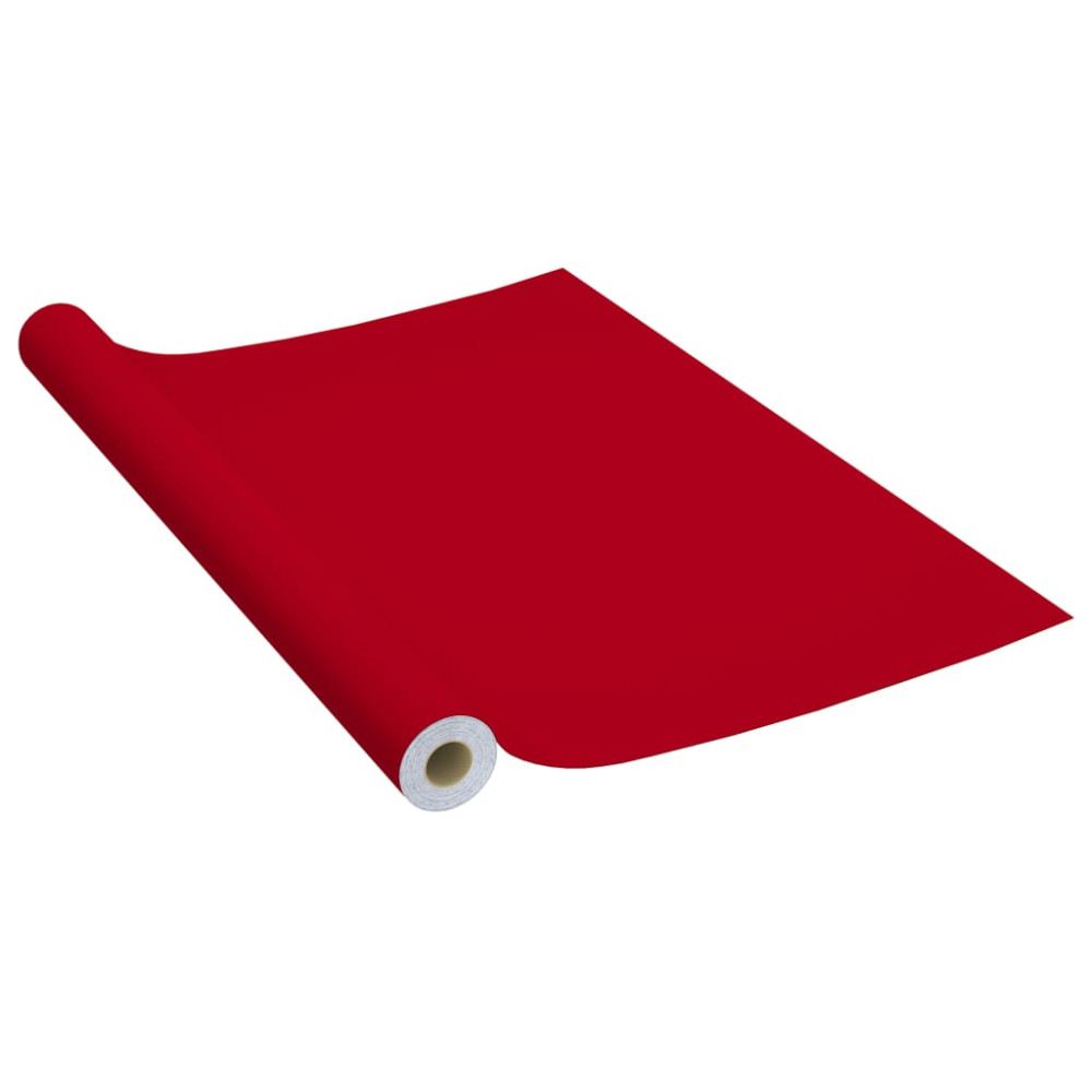 Produktbild för Dekorplast 2 st röd 500x90 cm PVC