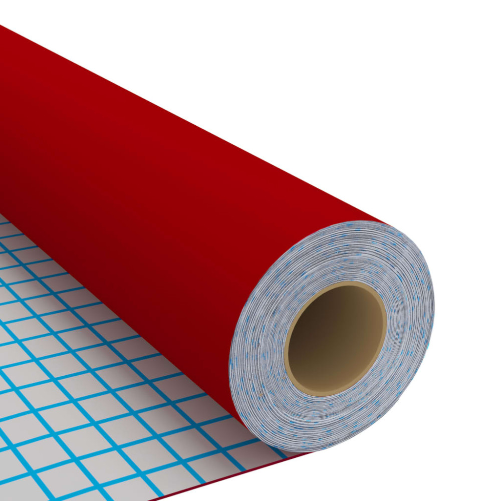 Produktbild för Dekorplast 2 st röd 500x90 cm PVC