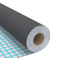 Produktbild för Dekorplast 2 st grå 500x90 cm PVC