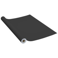 Produktbild för Dekorplast 2 st svart 500x90 cm PVC