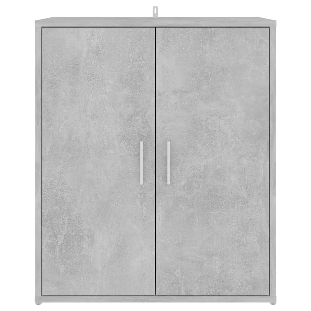 Produktbild för Skoskåp betonggrå 60x35x70 cm konstruerat trä