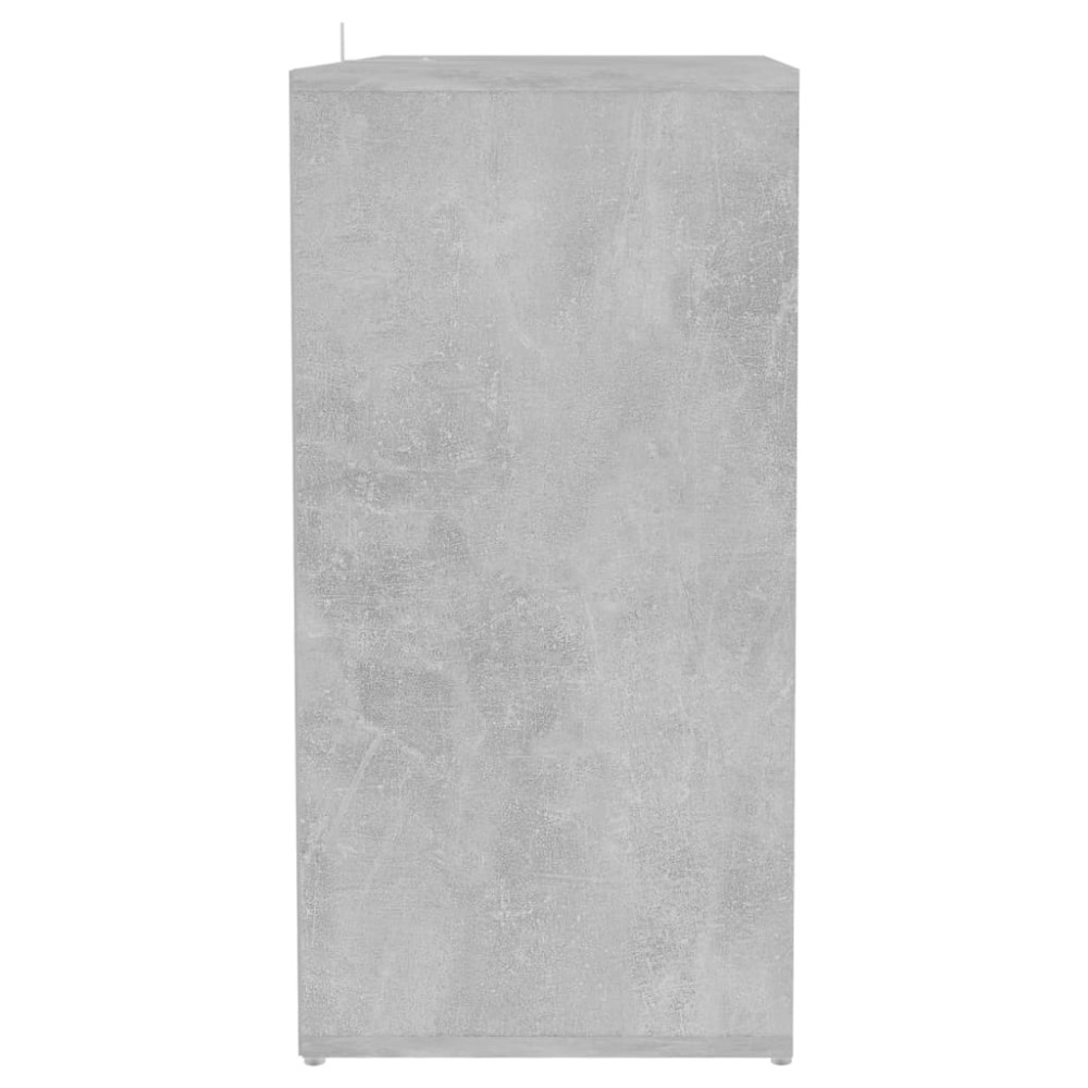 Produktbild för Skoskåp betonggrå 60x35x70 cm konstruerat trä