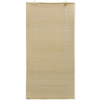 Produktbild för Rullgardin bambu 100x220 cm naturlig