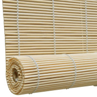 Produktbild för Rullgardin bambu 100x220 cm naturlig
