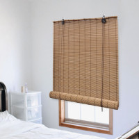 Produktbild för Rullgardin bambu 150x160 cm brun