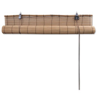 Produktbild för Rullgardin bambu 150x160 cm brun