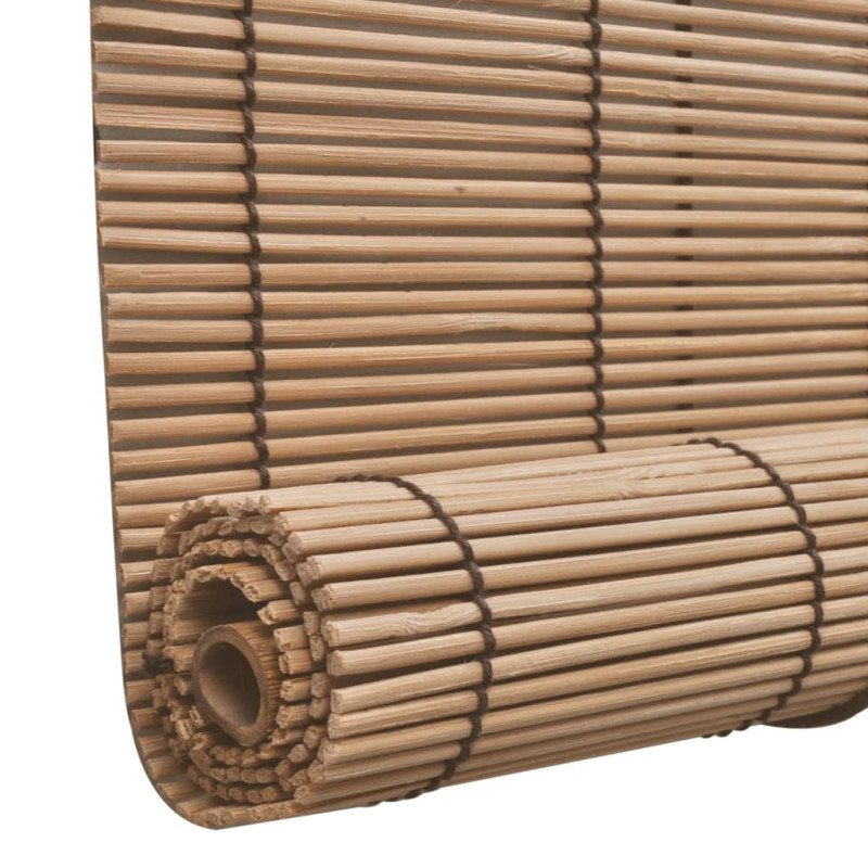 Produktbild för Rullgardin bambu 80x220 cm brun