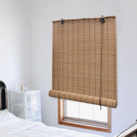 Produktbild för Rullgardin bambu 140x220 cm brun
