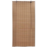 Produktbild för Rullgardin bambu 140x220 cm brun