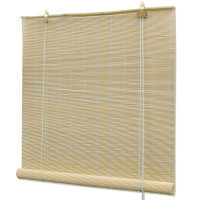 Produktbild för Rullgardin bambu 140x220 cm naturlig