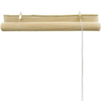 Produktbild för Rullgardin bambu 140x220 cm naturlig