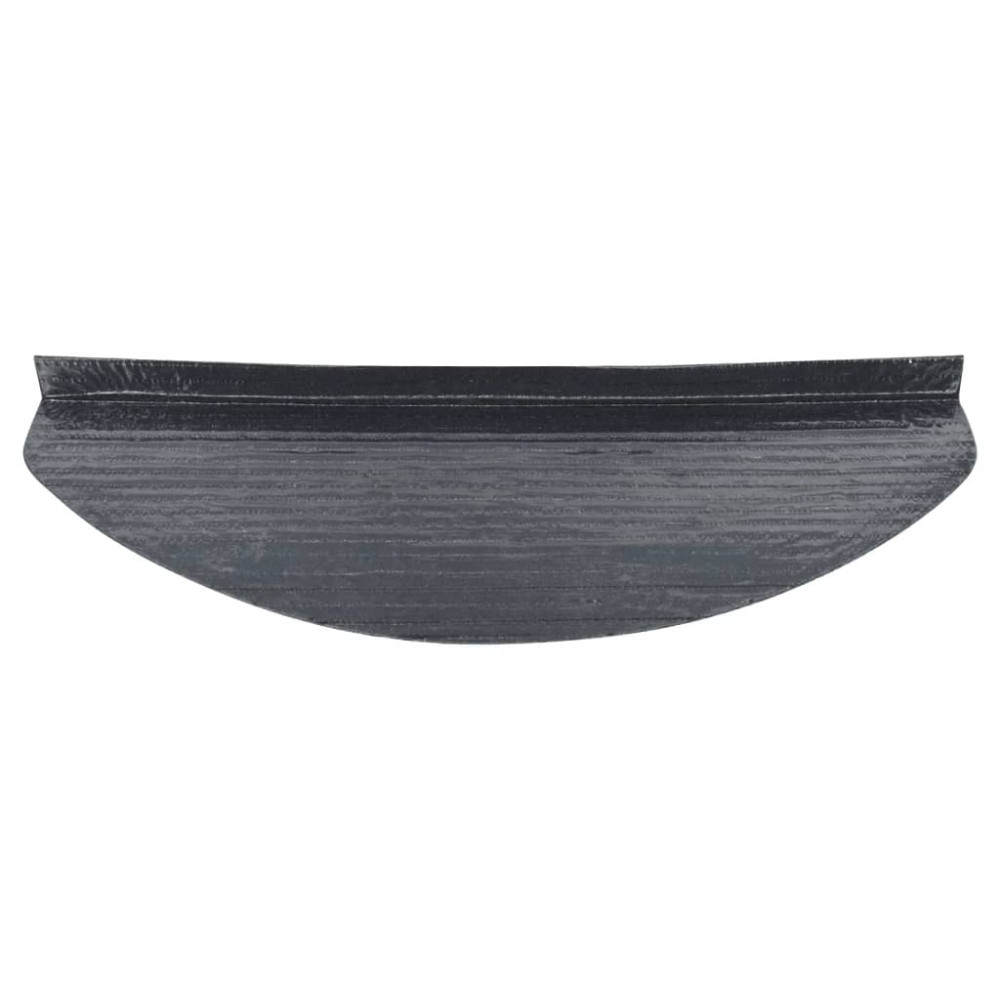 Produktbild för Trappstegsmattor självhäftande 15 st 65x22,5x3,5 cm grå