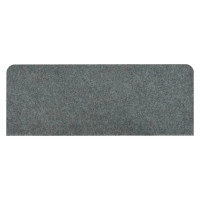 Produktbild för Trappstegsmattor självhäftande 15 st 65x24,5x3,5 cm grå