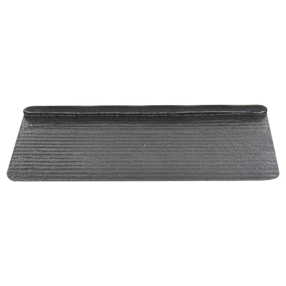 Produktbild för Trappstegsmattor självhäftande 15 st 65x24,5x3,5 cm grå
