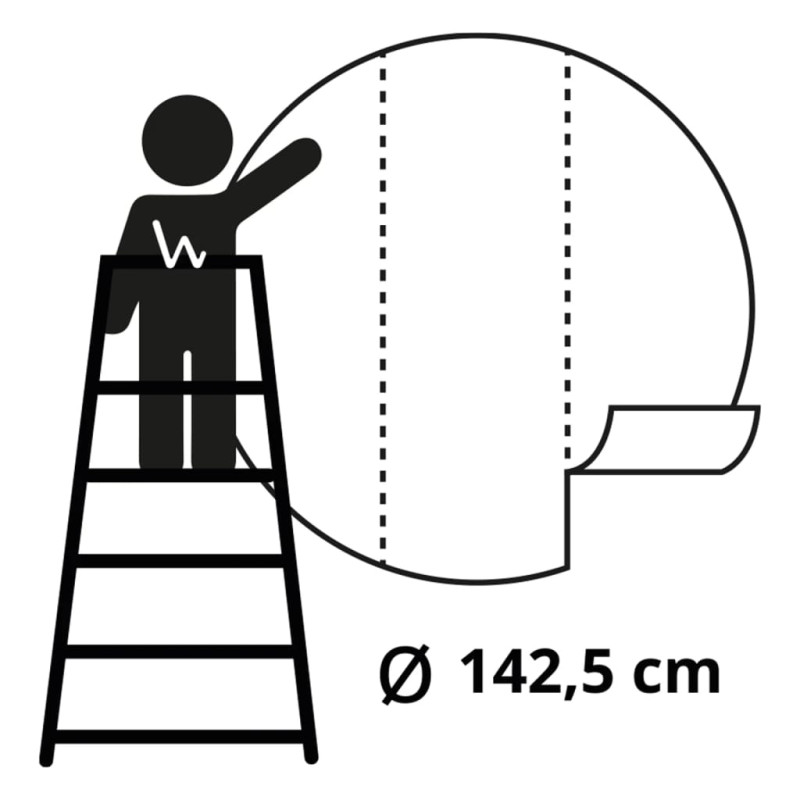 Produktbild för WallArt Tapet cirkelformad The Night Watch 142,5 cm