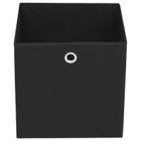 Produktbild för Förvaringslådor 4 st non-woven tyg 28x28x28 cm svart