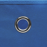 Miniatyr av produktbild för Förvaringslådor med lock 4 st 28x28x28 cm blå
