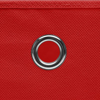 Produktbild för Förvaringslådor 4 st non-woven tyg 28x28x28 cm röd