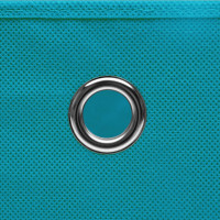 Produktbild för Förvaringslådor med lock 4 st 28x28x28 cm babyblå
