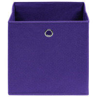 Produktbild för Förvaringslådor 10 st non-woven tyg 28x28x28 cm lila