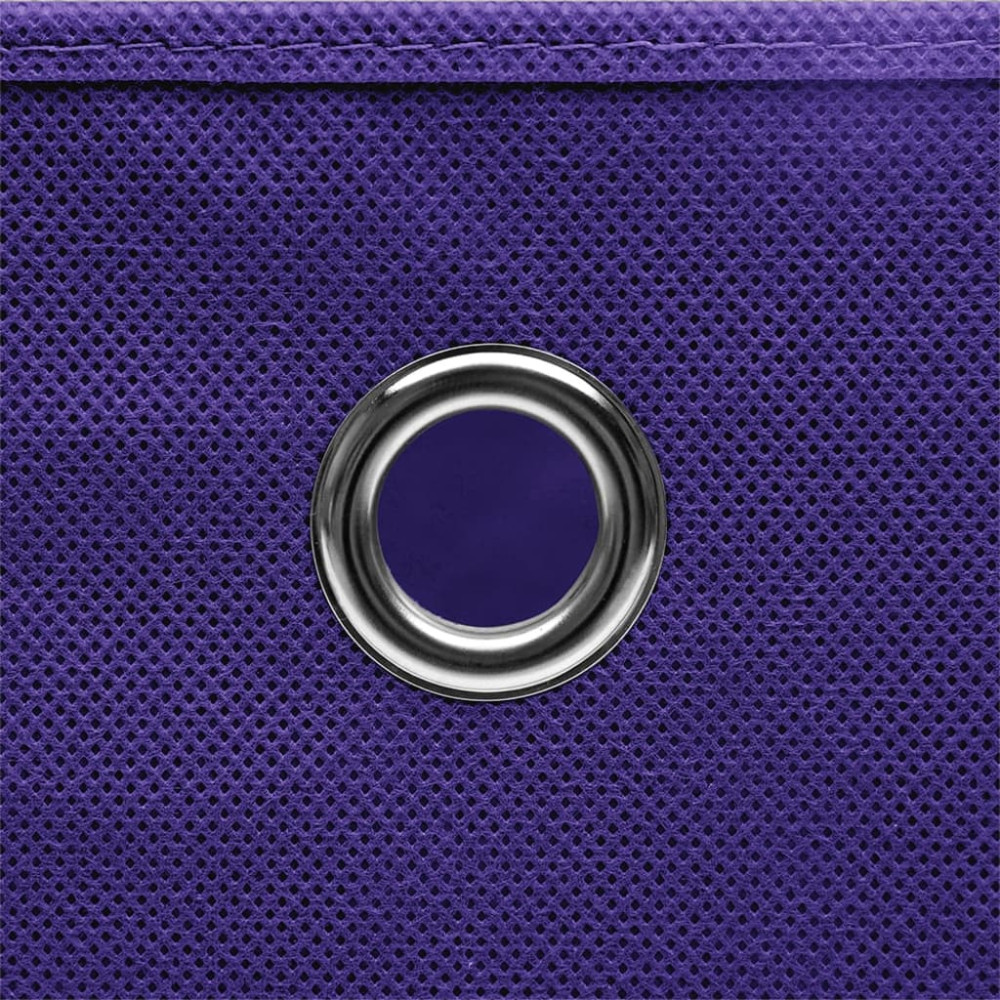 Produktbild för Förvaringslådor 10 st non-woven tyg 28x28x28 cm lila