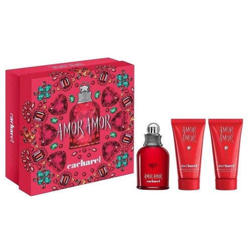 Cacharel Giftset Cacharel Amor Amor 50ml EDT Spray 2x 50ml Body Lotion