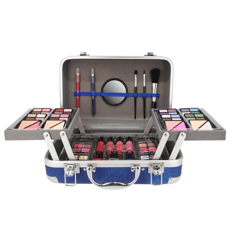 Produktbild för Makeup Box Traveller Blue Vegan