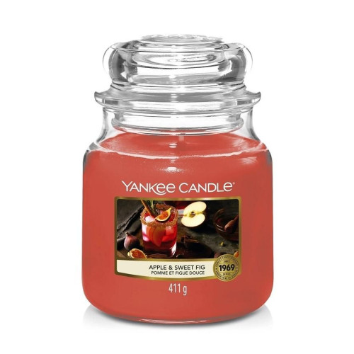 Yankee Candle Classic Medium Jar Apple and Sweet Fig 411g